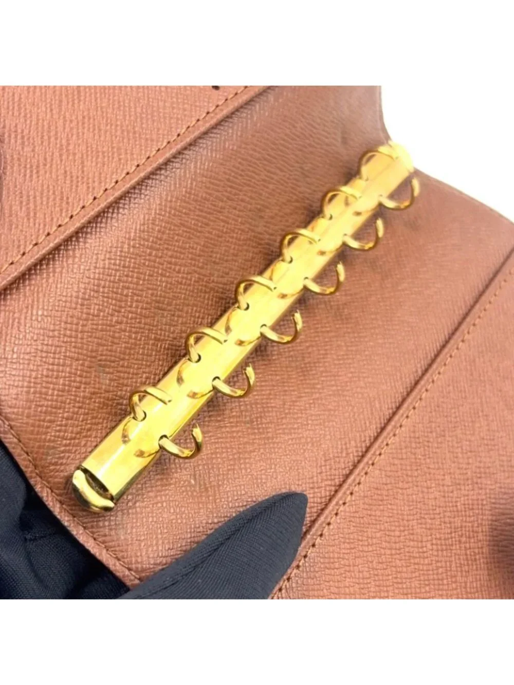 Louis Vuitton Agenda PM Brown Notebook Cover Gold